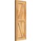 Ekena Millwork Framed Board-n-Batten Shutters w/Z-Bar, Rough Sawn Western Red Cedar, 10 3/4W x 29H, PR RBF06Z11X029RWR - alternate 3